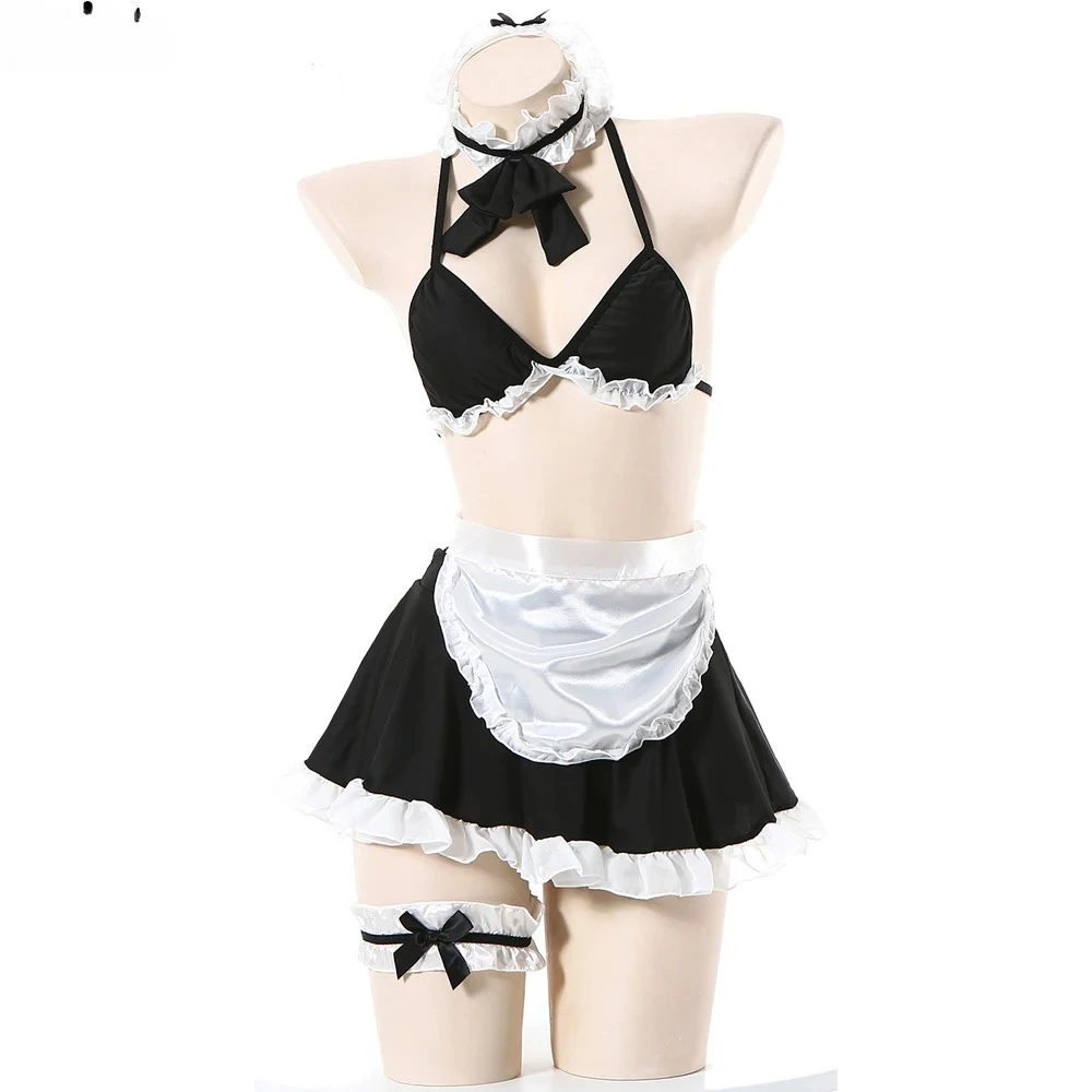 Maid Uniform Kleidung Outfit Cosplay Kostüm Anime Rollenspiel Unterwäsche Dessous Anzug