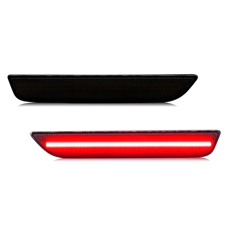 

For Ford Mustang 2010-2014 Smoked Lens Side Marker Light Rear Fender Lamp Reflector Accessories