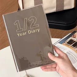 2025 A5 Agenda Book Diary Journal Weekly Planner Page a day Notebooks PU leather Notepad Office business stationery Supplies