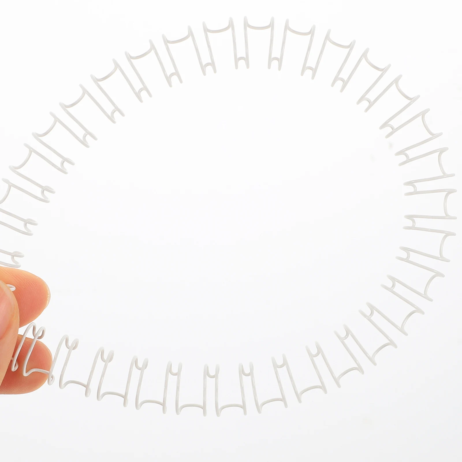 

100pcs Metal Binder Rings 34-Holes Loose Leaf Binder Ring For Diy Notebook Book Clamp Ring Spiral Binding Supplies