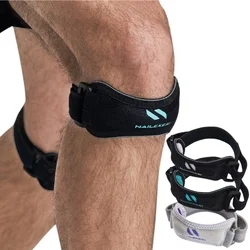 1/2PC Patella Knee Strap Support Stabilizer & Jumpers Knee Band Adjustable Patella Brace for Squat Jumper Tennis Hiking Soccer