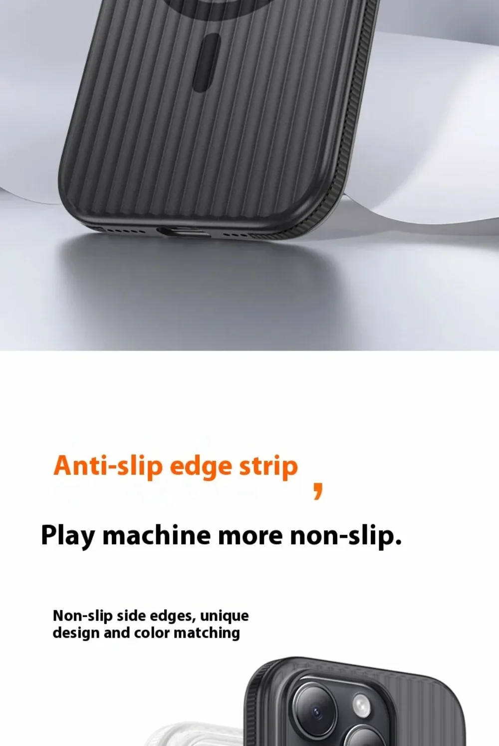 3D Corrugated For Magsafe Magnetic Phone Case For iPhone 18 17 Air 16 E 15 14 13 12 Pro Max Plus Non-slip Hard Matte Clear Cover