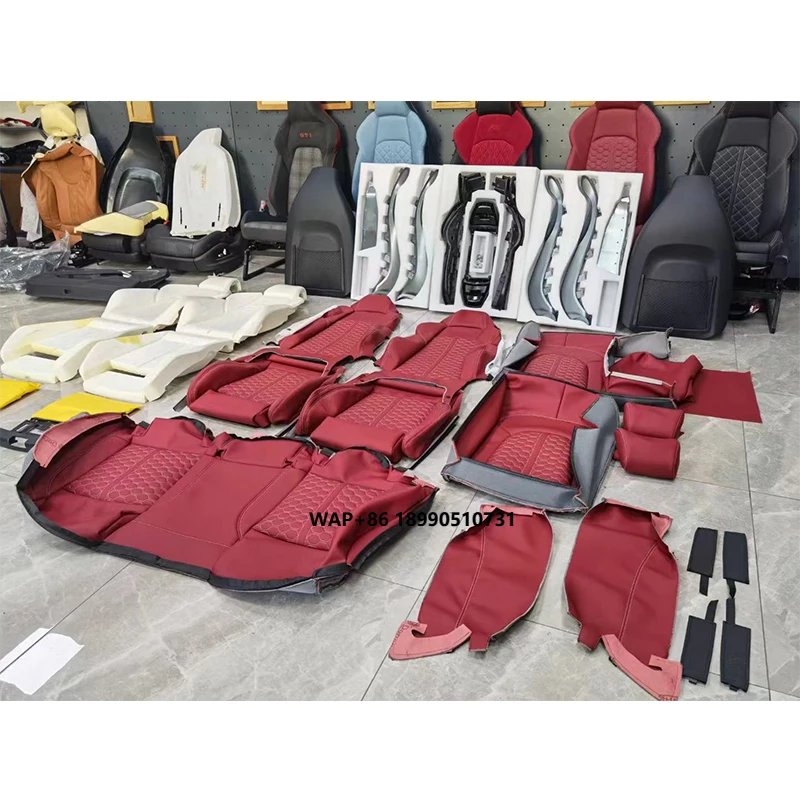 

OEM ODM Upgraded RS Sports Custom Seat Leather Racing Covers for A3 A4 A5 A6 A7 A8 RS Series Sports Seat Modification