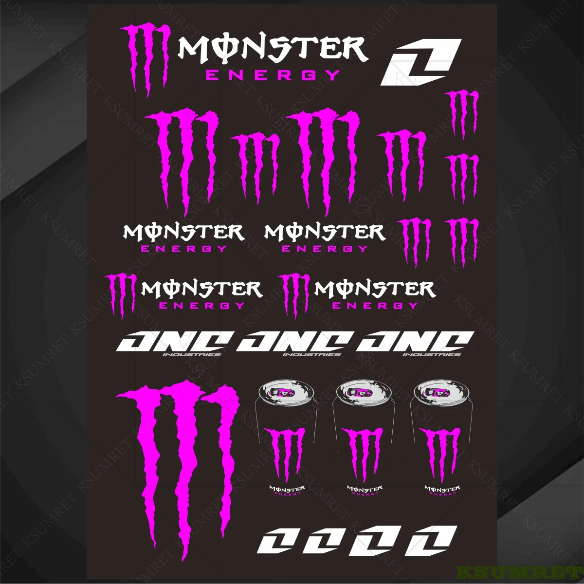 Per Monster Energy Decalcomanie adesive Decalcomania moto