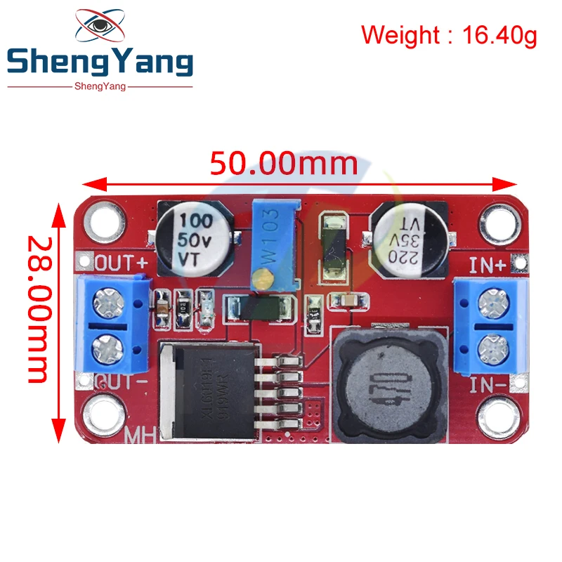 TZT DC-DC power supply module boost module step-up voltage converter Voltage regulator XL6019 adjustable output image 2