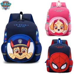 Paw Patrol Backpack Spiderman Bagpack Chase School Bag Skye Double Shoulder Bags Girl Boy Travel Storage Pouch Anime Kid Gift