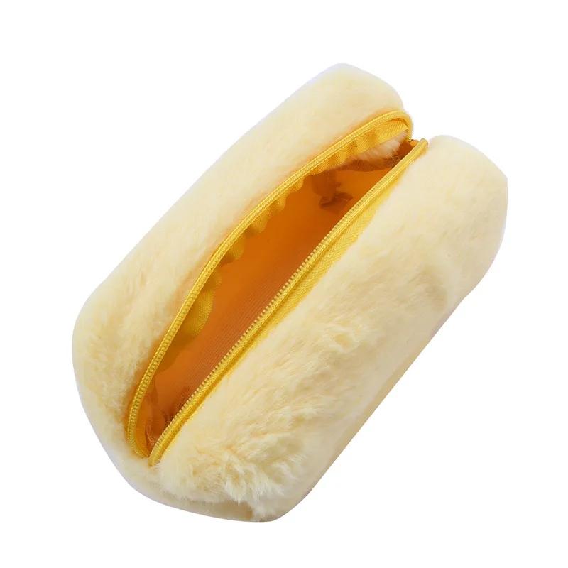 حقائب مكياج من الفرو للنساء، حقيبة تنظيم مستحضرات التجميل الناعمة للسفر، حقيبة مكياج للسيدات الشابات، حقيبة مستحضرات تجميل ضرورية قطعة واحدة من حقائب اليد الصلبة #6