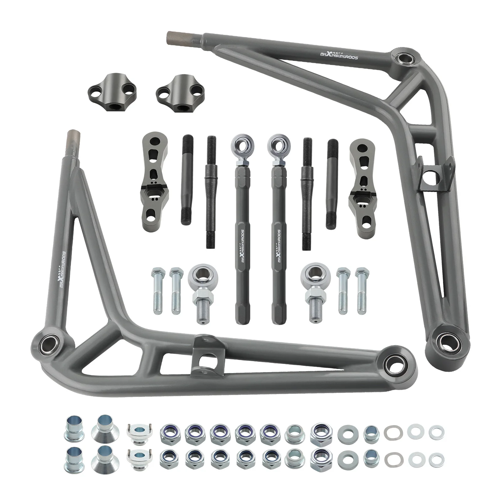 Maxpeedingrods Suspension Kit Front Control Arm Pillow Ball Bearings and Sway Bar Link Mounts for BMW 3 Series E46 1999-2005