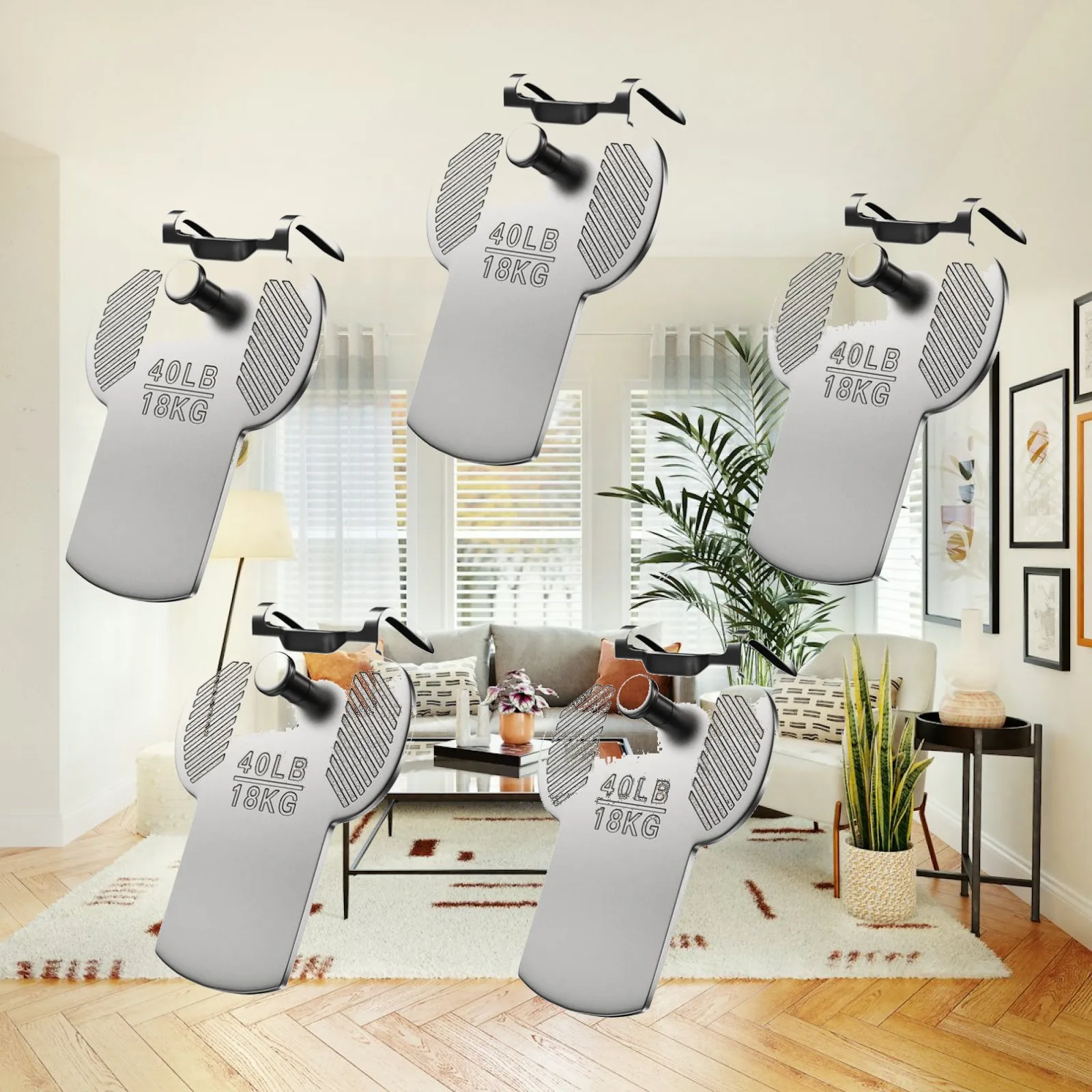Wall Hanging Hooks Strong Metal Drywall Photo Hanger Non Mark Frame Holder No Damage for Posters and Art