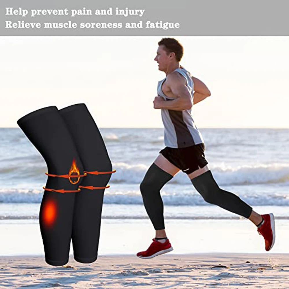 1 Paar Kompressions-Beinmanschetten für Männer und Frauen – Knie- und Wadenstütze zur Linderung von Laufen, Basketball und Arthritis – Detail 15