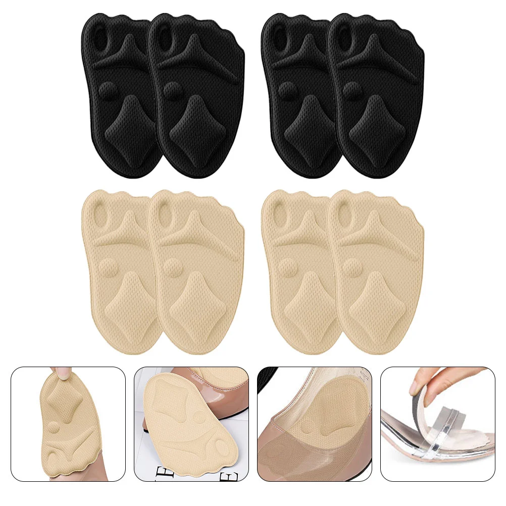 

Comfortable Shoe Insoles Adhesive Foot Insert Sponge Forefoot Pad Half Mat Heel Grips Liner Inserts