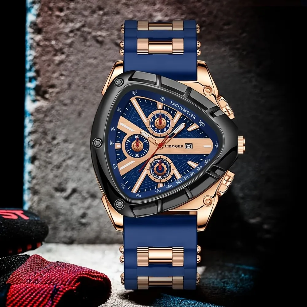 2Pcs Men's Fashionable Luxury Round Quartz Watches - Perfect for Everyday Wear and Gift-Giving Occasions, Birthday Gifts and Holiday Party Gifts, Perfect Gift for Men, Fathers, Friends, and Loved Ones.