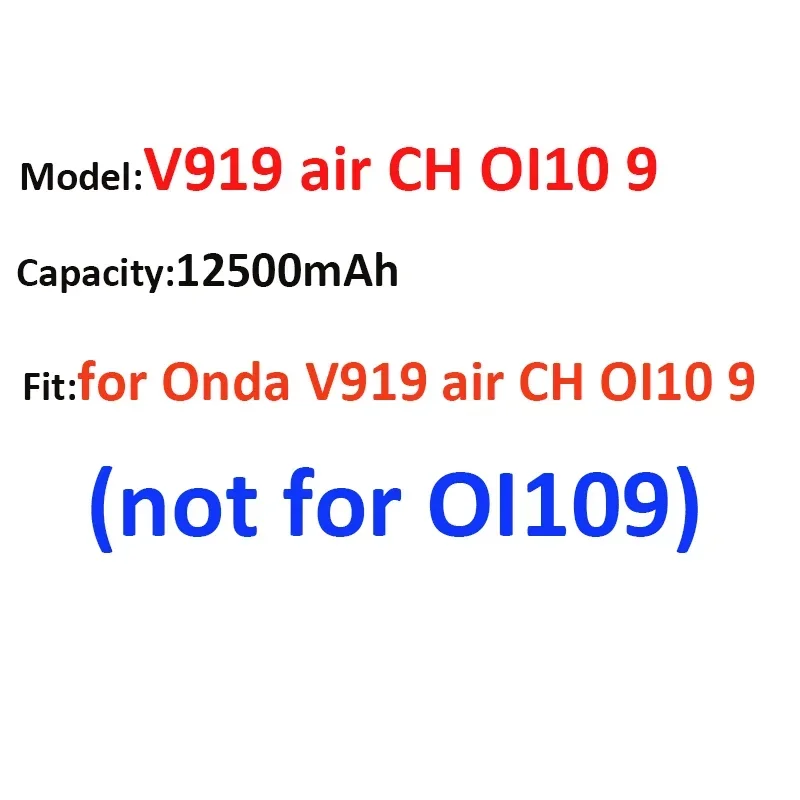 

Прочный и эффективный аккумулятор для ноутбука Onda V919 air CH OI109 (не для OI109) 12500 мАч V919 air CH OI109