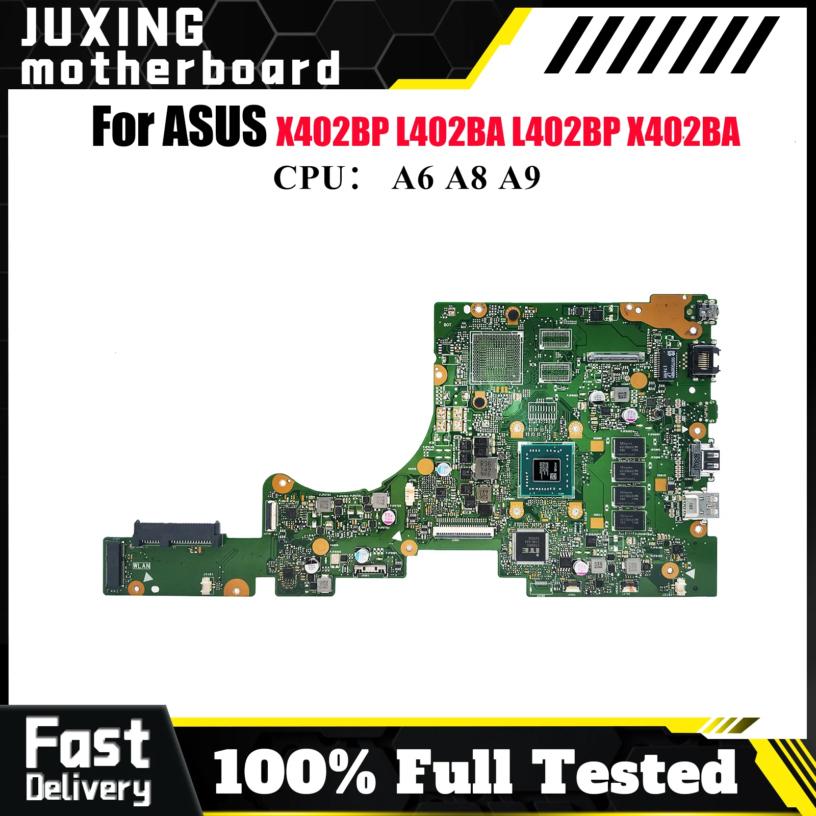 

E402BA Материнская плата для ноутбука ASUS EeeBook X402BP X402BA L402BA L402BP E402BP E402BA E402B Материнская плата с процессором A6 A8 A9 тест ОК