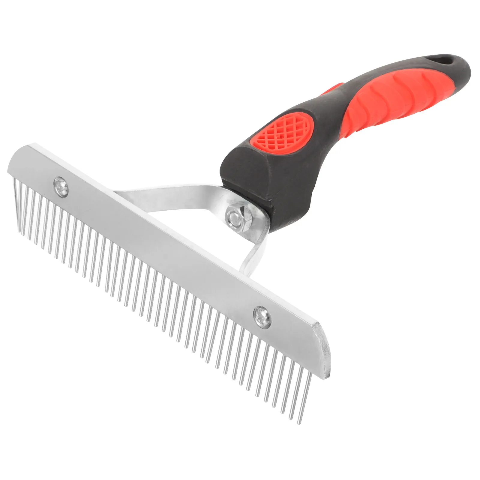 Professional Horse Grooming Rake Metal Horse Hair Cleaning Brush Corrosion Resistant Easy Grip Handle Cows Livestock