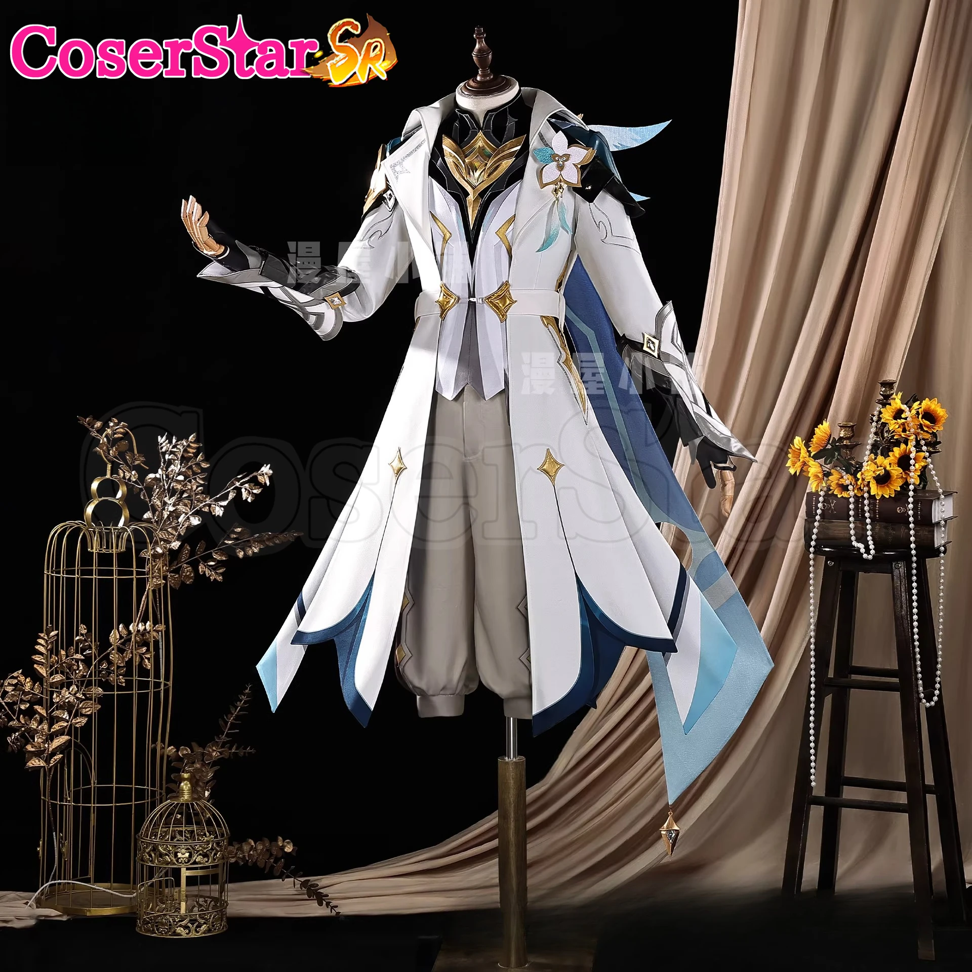 

CoserStar-SR GenshinImpact Aether Cosplay Costume Outfit Carnival Halloween Anime Game Role Play Uniform Prop