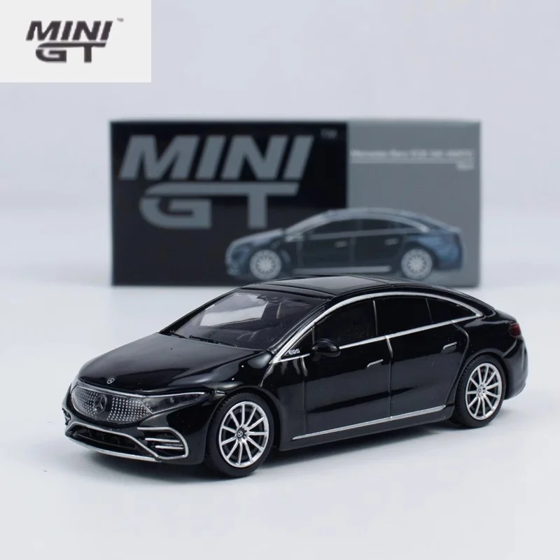 Liga Die-Cast Simulação Modelo de carro, Brinquedos para meninos, Presentes de aniversário de férias para crianças, Mercedes-Benz S-BENZ EQS 580 4MATIC, 1:64