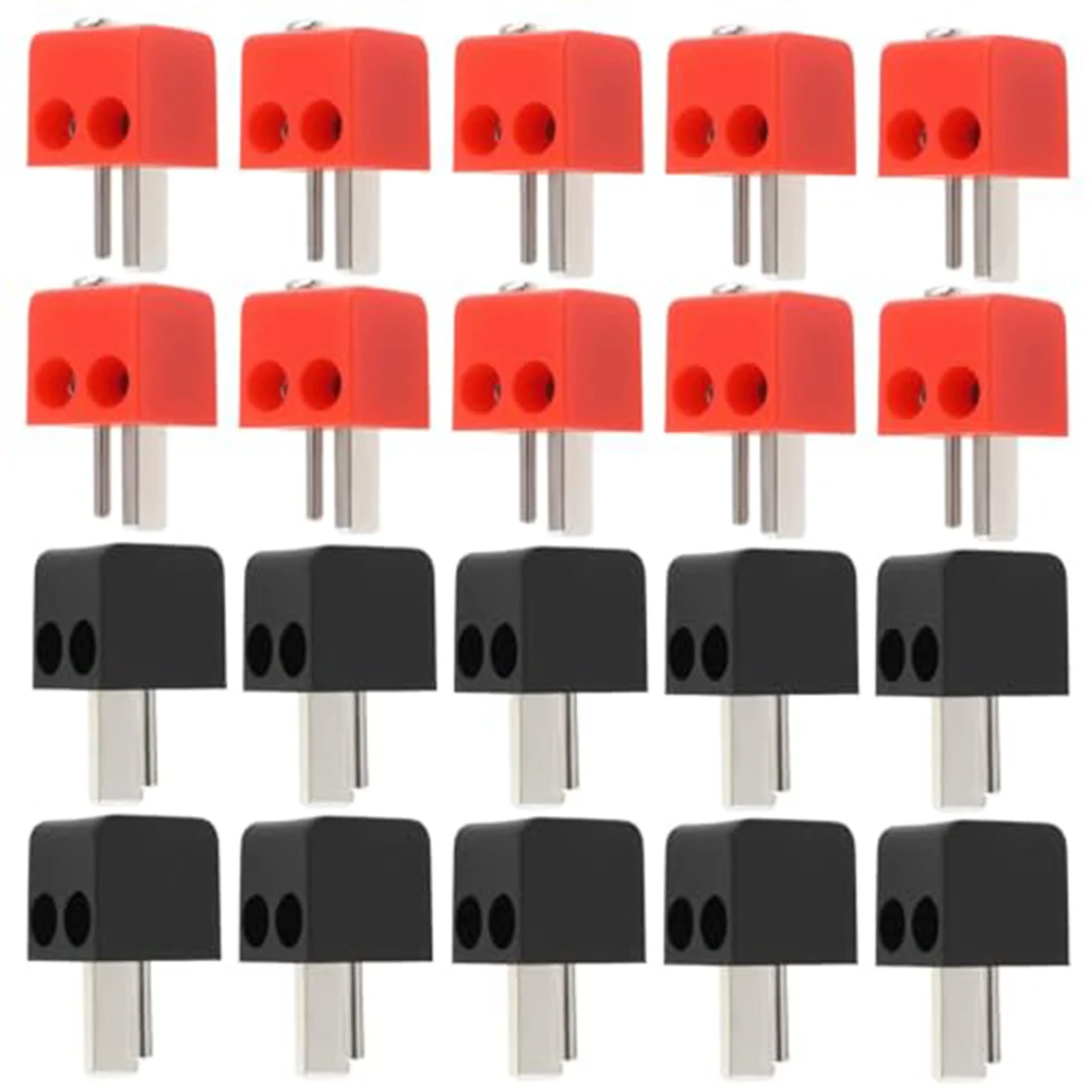 20PCS 2Pin DIN Speaker Adapters For Audio And Video Connectors Screw Connections Audio Adapters Speaker Plug-
