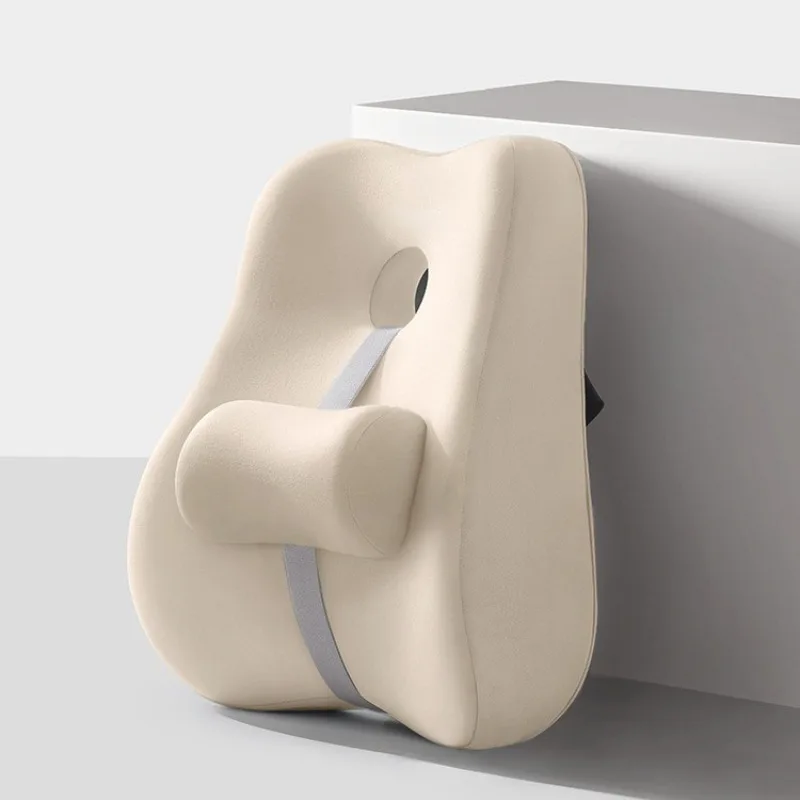 Orthopedic Chair Back Cushion Memory Foam Car Seat Office Sofa Waist Lumbar Side Support Pillow Spine Coccyx Protect Cushion