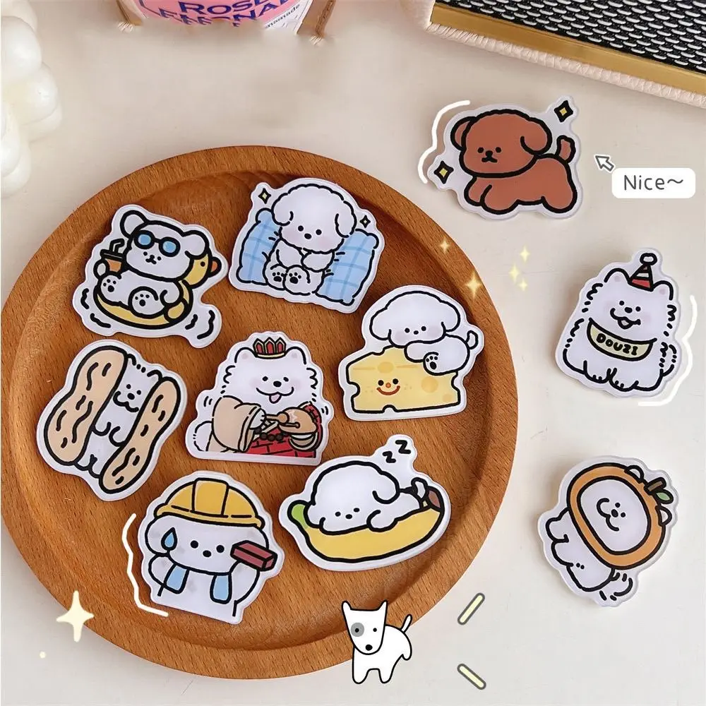 

Bag Decoration Acrylic Badge Brooches Female Jewelry Maltese Dog Brooch Badge Pin Cartoon Brooch