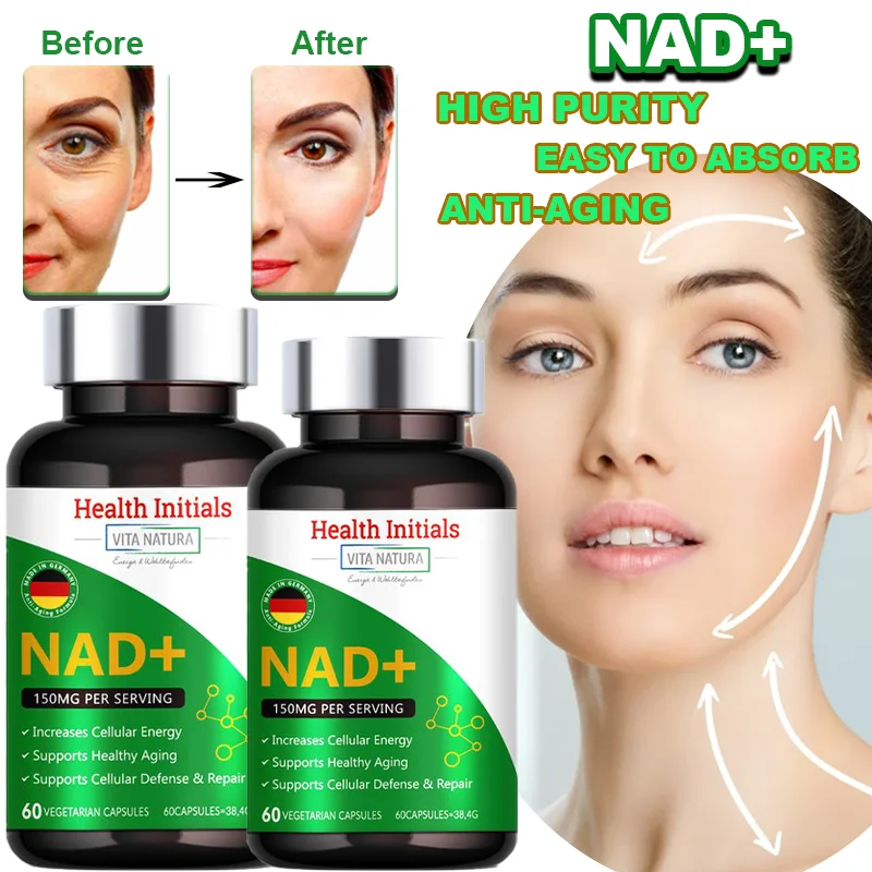 HABUMAMA NAD+ Booster, Anti Aging Cell Booster, Nicotinamide Riboside Alternative, Natural Energy, Longevity & Cellular Health