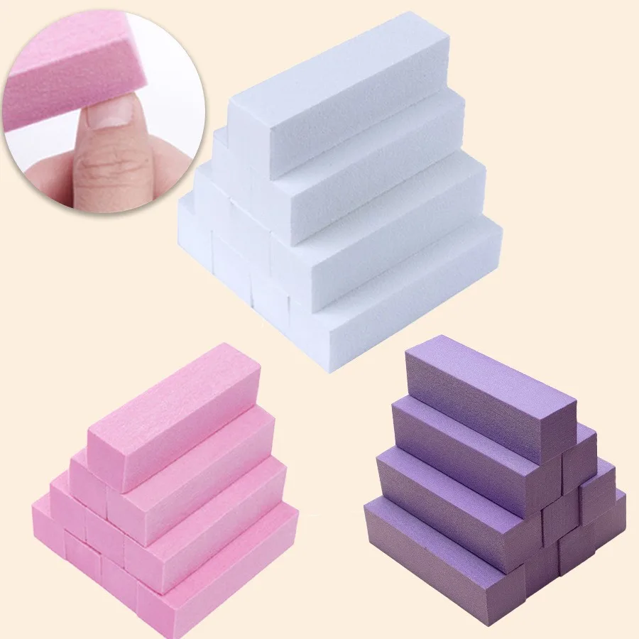 

Pink Buffing Sanding Files Block Pedicure Manicure Care Sponge Nail Art Buffer Grindig Polishing No Hurt Nail Art Tools