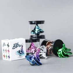 Wind-driven Gyroscope Decompression Toy Gyroscope Colorful Wind-Blown Gyroscope Pneumatic Inertial Fingertip Stunt