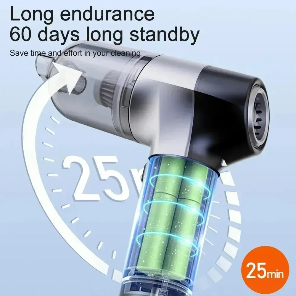 Mini Wireless Car Vacuum Cleaner Portable Handheld Powerful Cleaning Machine for Home Appliance Keyboard
