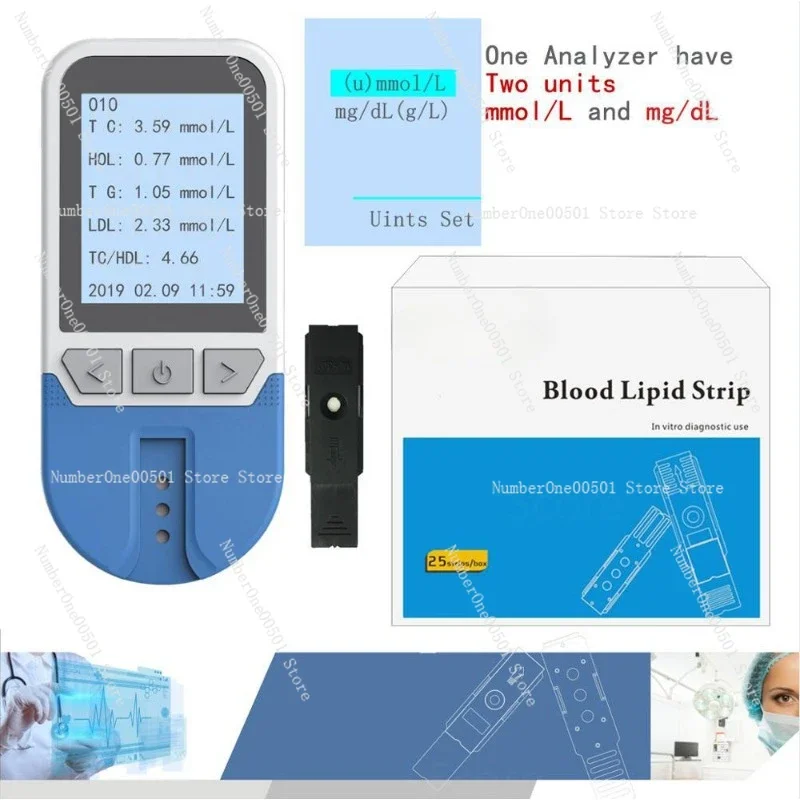 Pentathlon triglyceride total cholesterol high-density lipid low-density lipid monitor