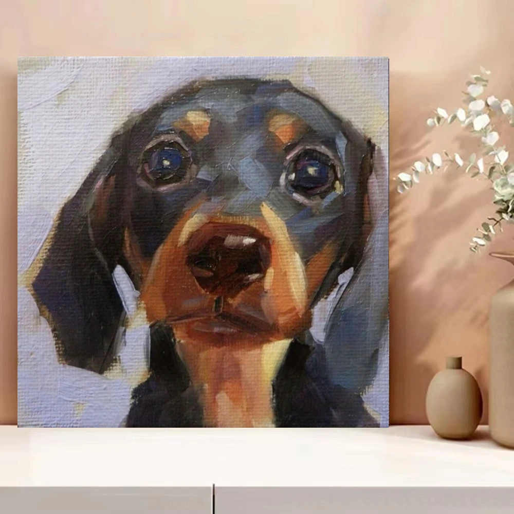 Dachshund Sweet Puppy Dog Eyes Jigsaw Puzzles 500PCS/1024 PCS Wall Decor for Living Room Bedroom Perfect Gift