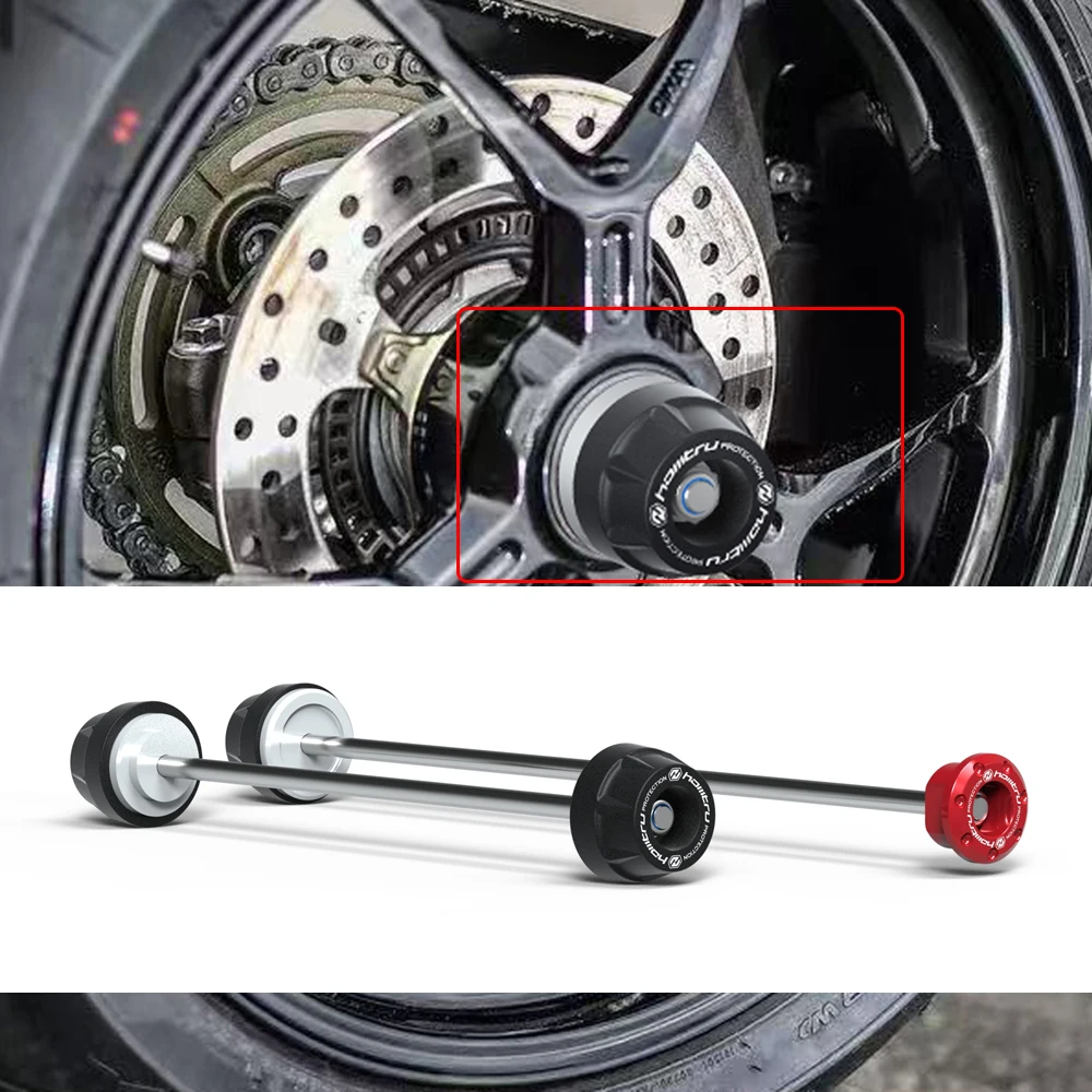 

Rear Front Axle Fork Crash Slider For Ducati Hyperstrada / Hypermotard 796 821 939 950 1100 Motorcycle Wheel Protector
