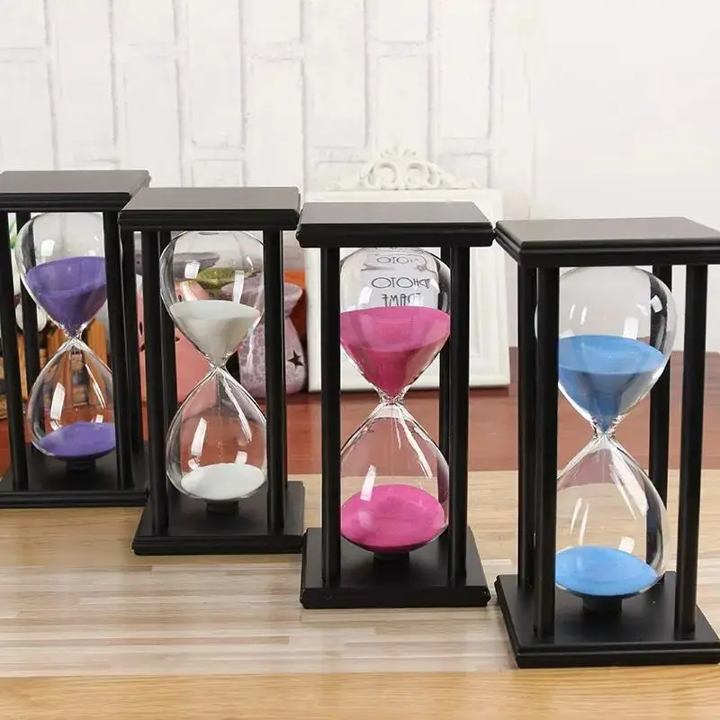 

5/10/15/20/25/30 Minutes Wooden Hourglass Countdown Timing Home Decor Sand Clock Ornaments Sandglass New Year Gift Kitchen Timer