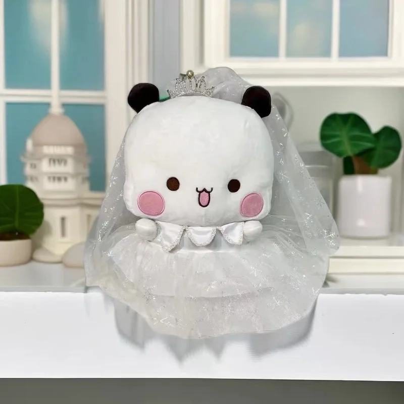 Bubu Wedding Dress Version Panda Plush Cute Cartoon Panda Bear Doll Kawaii Stuffed Soft Pillow Toy Children's Day Gifts