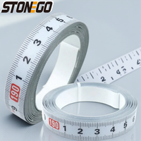 Stainless Steel Mitered Track Ruler 05m 1m 2m 3m 4m 5m Self Adhesive Metric Scale Rust Proof Durable Wear Resistant Tool