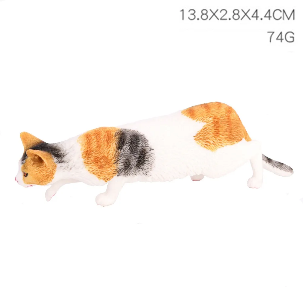 Exquisite PVC Simulation Cat Model Siamese Ragdoll Persian Cat Lifelike Realistic Pet Figurines Simulation Pet Kids Doll