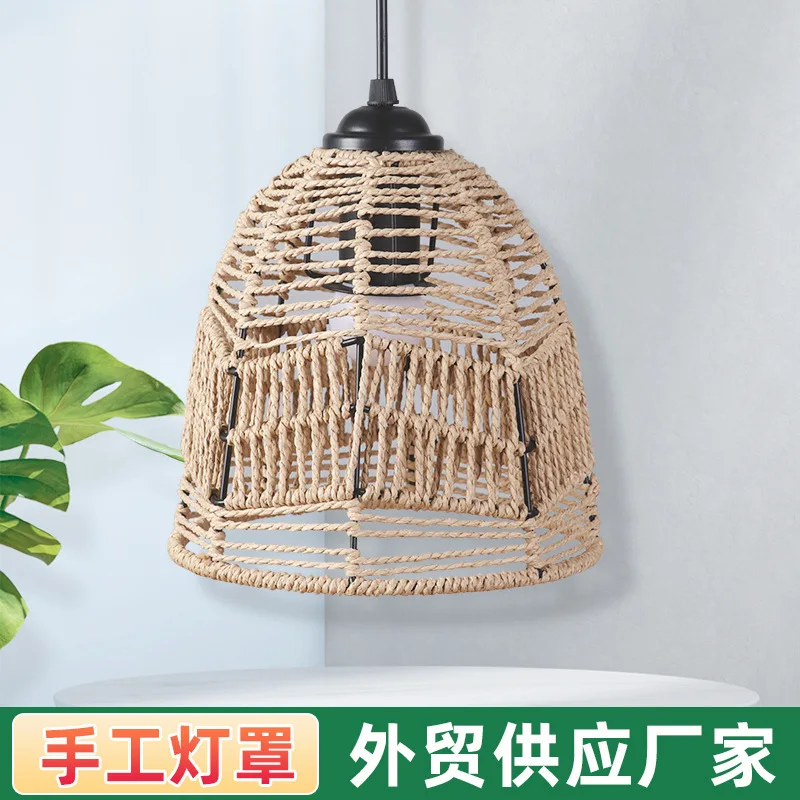 Paper String Chandelier New Chinese Style Rattan Lampshade Lighting Wholesale B & B Restaurant Hot Pot Restaurant Creative Light