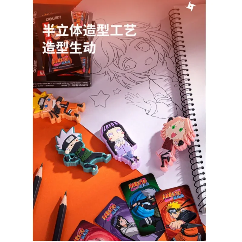 Naruto Uzumaki Sasuke Animação dos desenhos animados das crianças Caixa cega, Periférica Surpresa Caixa de Presente, Modelo Criativo Estudante Eraser Gift