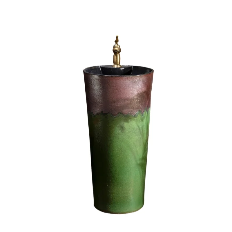 

Garden sink outdoor hand washing courtyard column hand washing retro hand washing table column type washbasin