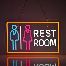 Toilet Neon Sign USB Dimmable LED Neon Light Sign Wall Art Decoration for Gameroom Bedroom Livingroom Bar Party Birthday Gifts