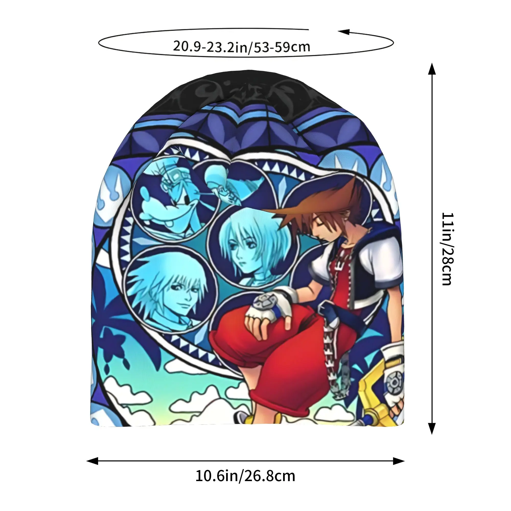 Kingdom Hearts Thin Hat Bonnet Hats Autumn Styles  Skullies Beanies Caps Men Women's Unisex Ski Cap