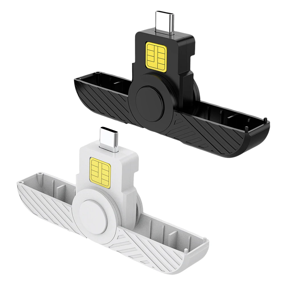 

Portable ID CAC Card Reader Type-C ATM Card Visa Reader for Digital Certificate for Government ID ActivClient AKO