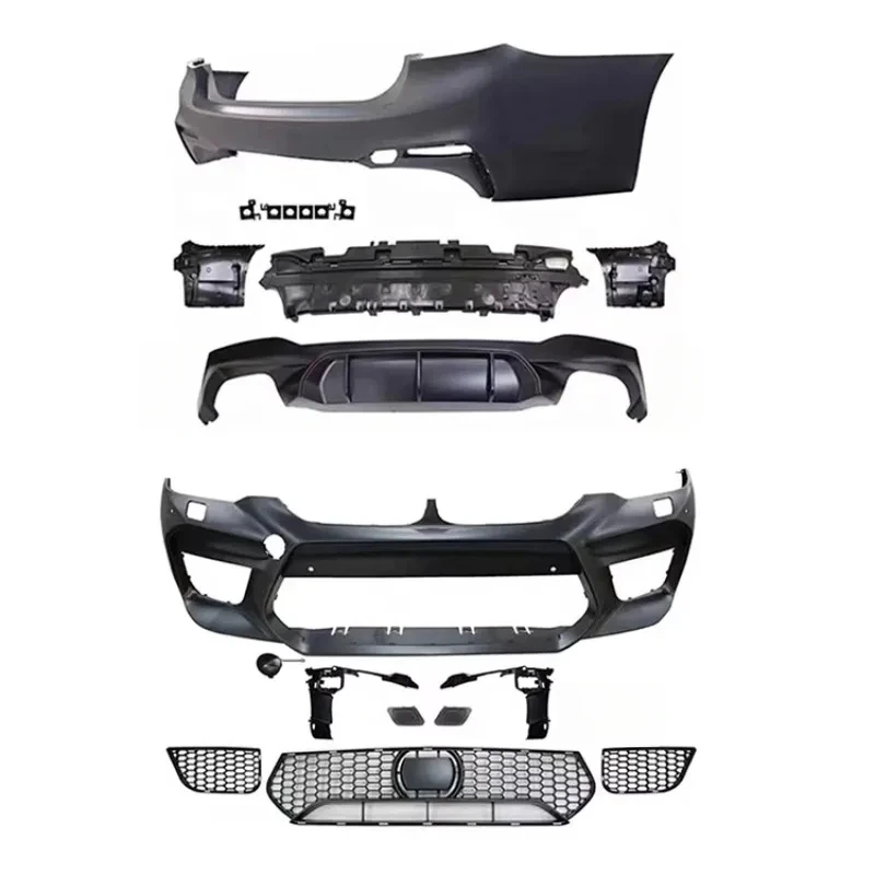 

S 5 Series G30 G38 Modified M5 Front Bumper With Grill S Body Kit Car 2018-2020