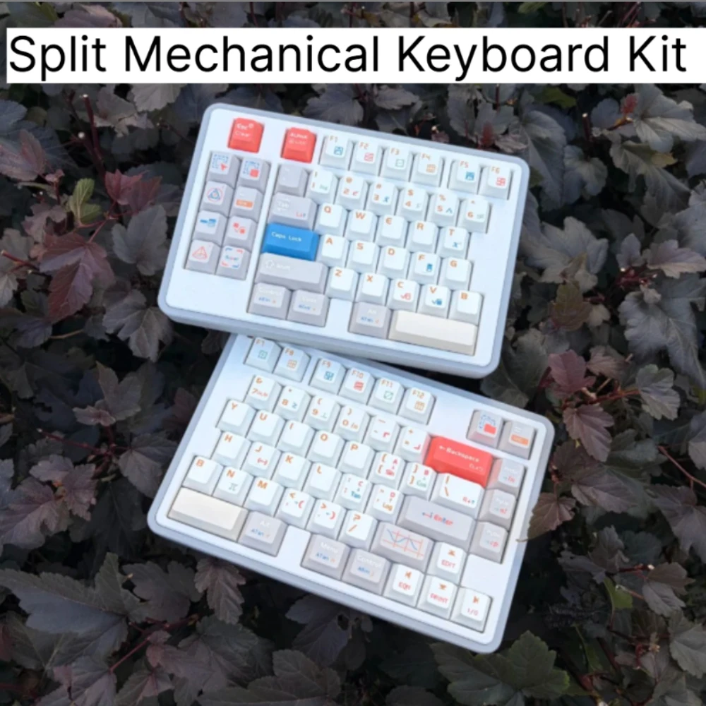Jin75v2 Split Keyboard Kit Customized Single-mode 2.4G Wireless Gasket Structure 3D Printing Shell Gaming Mechanical Keyboard