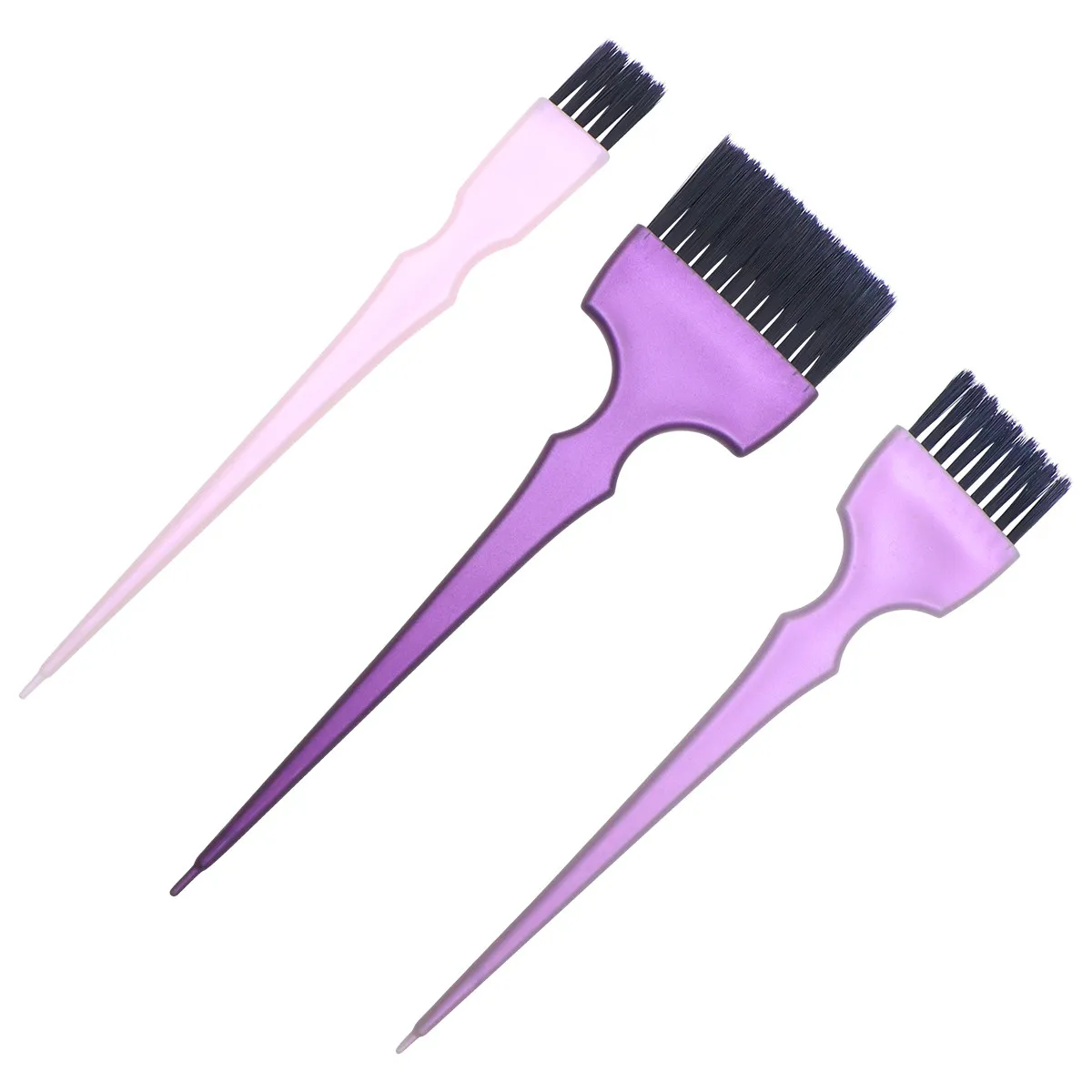 Hair Dye Brush Set 2PCS – Durable Plastic Applicator Brushes for Salon and Home Hair Coloring 4