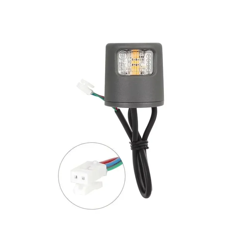Electric Scooter Round Turn Signal Lights Set Left Right Waterproof Weatherproof Connector Safe Ride Universal Fit