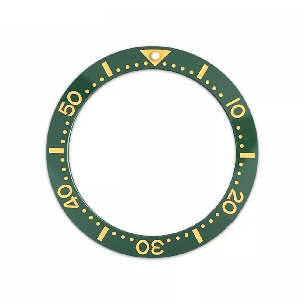 แหวนดัชนีแบนขอบเซรามิก39.7มม. อุปกรณ์เปลี่ยนนาฬิกา