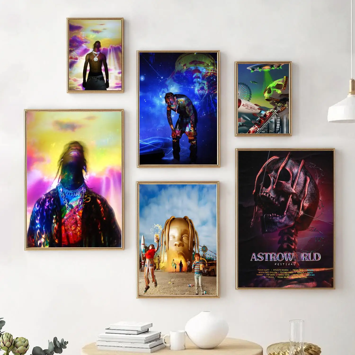 astroworld Poster Decorative Painting Canvas Poster Wall Art Living Room Posters Bedroom Painting