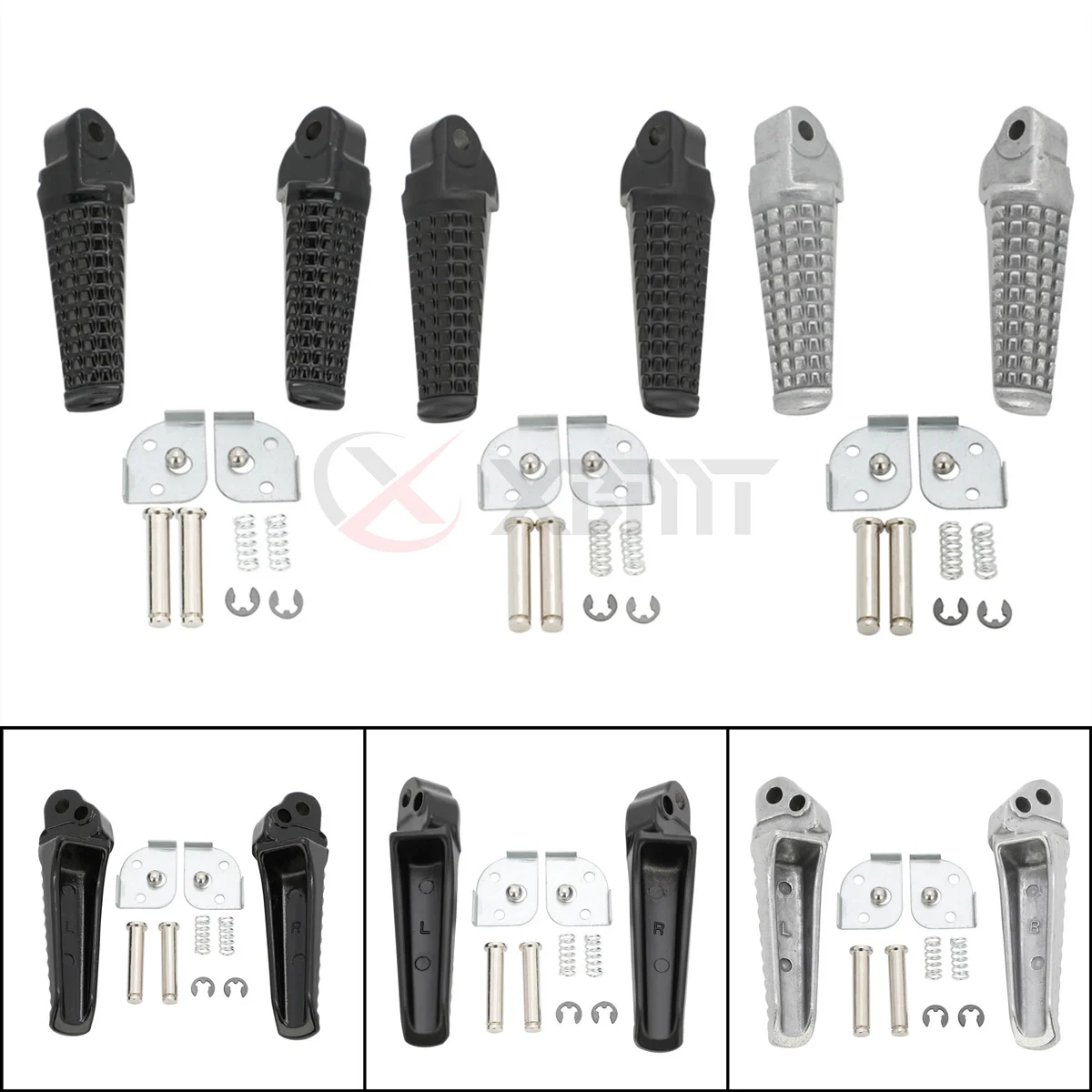 Motorcycle Footrests Foot Pegs Rear For Suzuki TL1000 GSXR600 GSXR750 GSXR1000 GSF600 RGV250 DRZ400S SV650 SV1000 GSX1200 GSX750