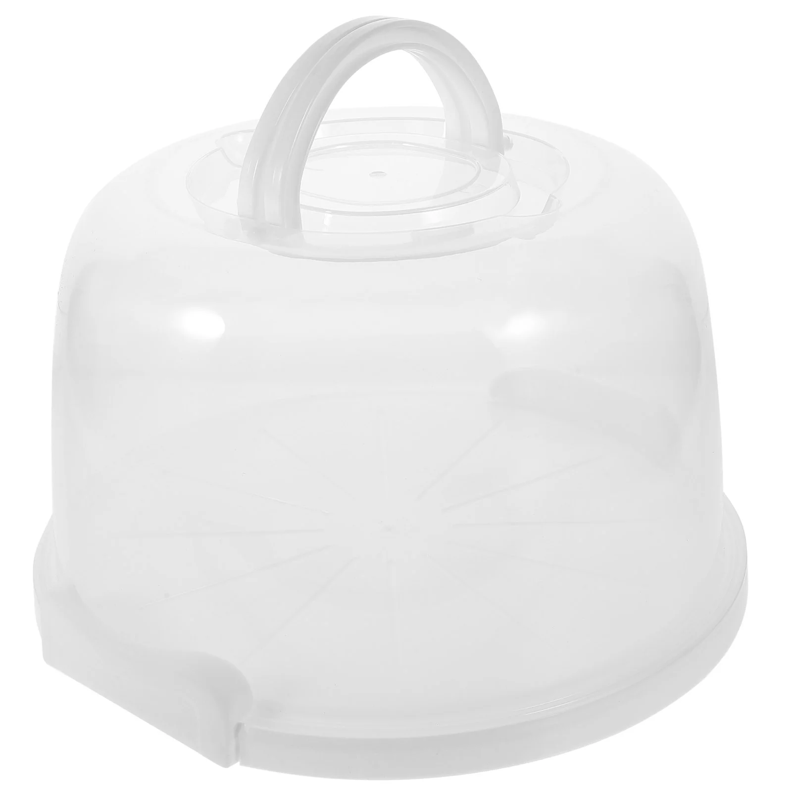 

Taker 8 Inch White Heightening with Cover Cake Carrying Case Child Cupcake Stand