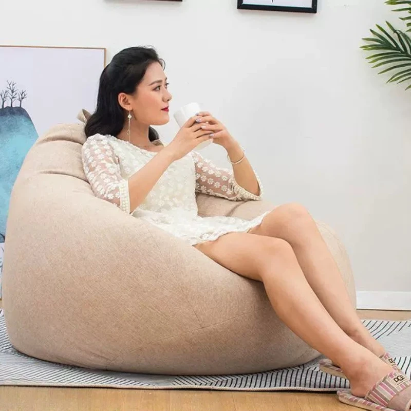 Sofás Puff Reclinables Pequeños para Dormitorio, Sofás Puff Acolchados Modernos para Interiores, Sofás Puff de Lujo para Dormir en el Suelo, Muebles Inflables